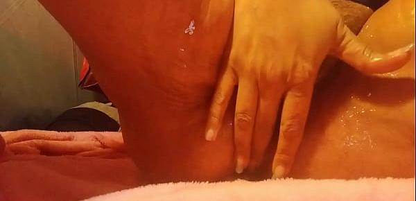  Wet Pink Baby oil Play